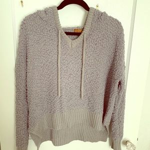 Gray cozy cropper sweater.